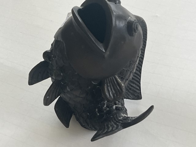 Chinese Bronze Fish Planter/Vase