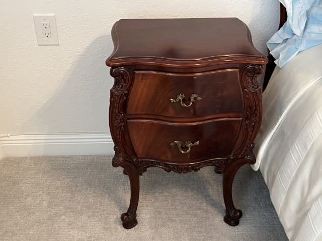 Mahogany with Burl Night Stand