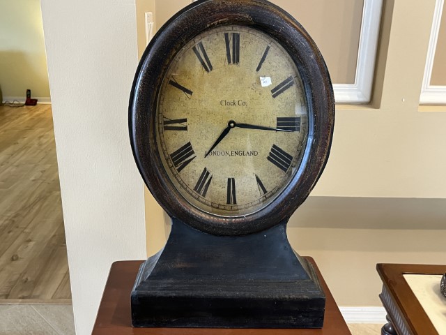 Pottery Barn Replica Railway Mantle Clock