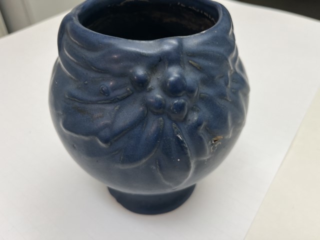 Nelson McCoy Blue Pottery Planter/Vase, 1930's